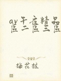 av午夜精品一区二区三区