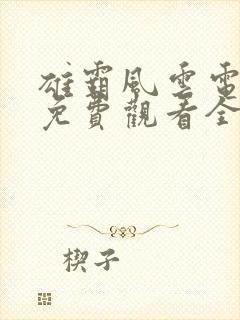 雄霸风云电视剧免费观看全集封面