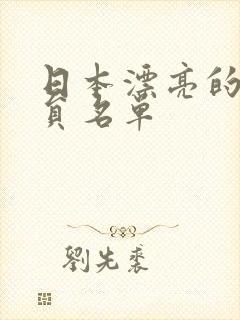 日本漂亮的女演员名单