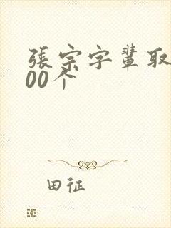 张宗字辈取名500个