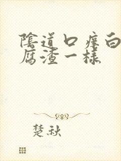 阴道口痒白带豆腐渣一样