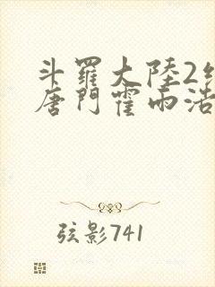 斗罗大陆2绝世唐门霍雨浩武魂