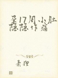 孕17周小肚子隐隐作痛