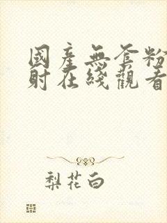 国产无套粉嫩内射在线观看.