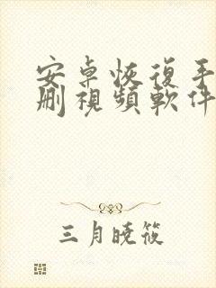 安卓恢复手机误删视频软件