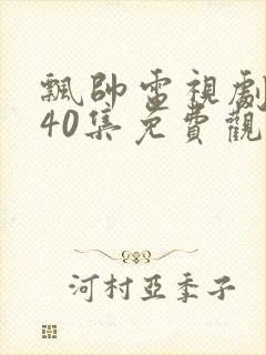 飘帅电视剧全集40集免费观看