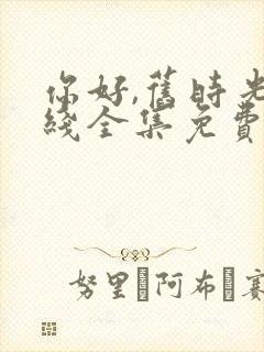 你好,旧时光在线全集免费观看完整版封面