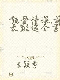 蚀骨情深,前妻太难追全书下载