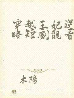 穿越王妃逆袭攻略短剧观看全