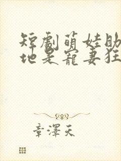 短剧萌娃助攻爹地是宠妻狂魔