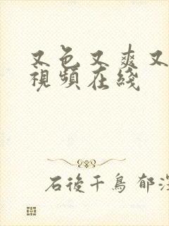 又色又爽又黄的视频在线