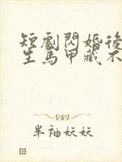 短剧闪婚后傅先生马甲藏不住了免费看