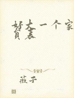 好大一个家的演员表