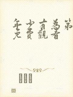 年少有为第6集免费观看封面