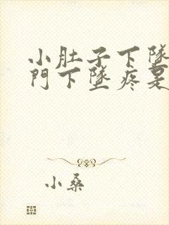 小肚子下坠疼肛门下坠疼是什么原因