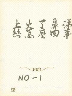 上火了鼻涕带血丝怎么回事封面