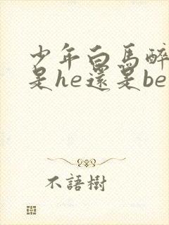 少年白马醉春风是he还是be