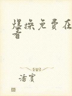 爆操免费在线观看