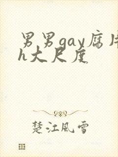 男男gay腐片h大尺度