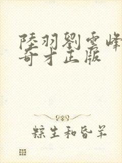 陆羽刘云峰鸿途奇才正版