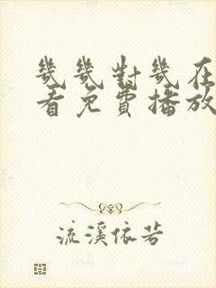 几几对几在线观看免费播放电视剧