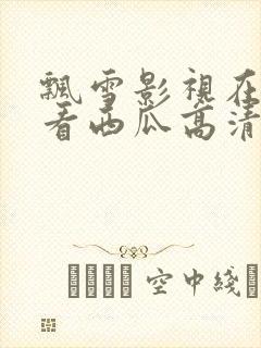 飘雪影视在线观看西瓜高清免费版