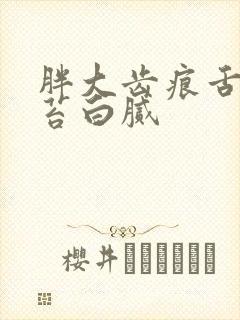 胖大齿痕舌 舌苔白腻