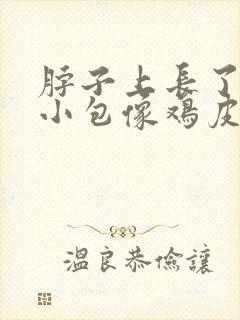 脖子上长了很多小包像鸡皮疙瘩不痒