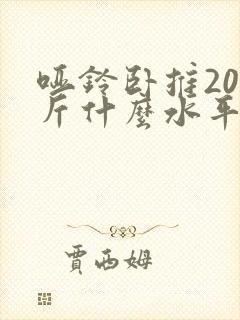 哑铃卧推20公斤什么水平