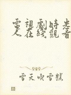 电视剧时光代理人在线观看