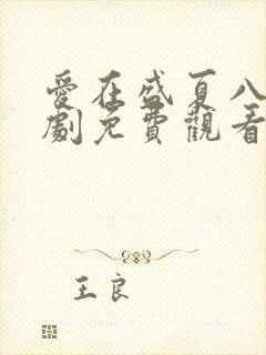 爱在盛夏八月短剧免费观看封面