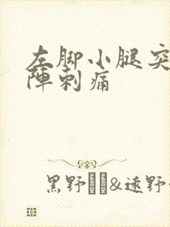 左脚小腿突然一阵刺痛