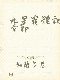 九星霸体诀最快章节