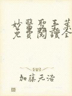 妙医圣手叶皓轩免费阅读全文