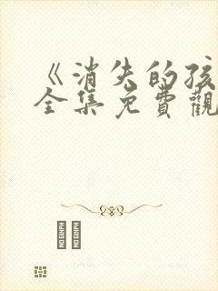 《消失的孩子》全集免费观看