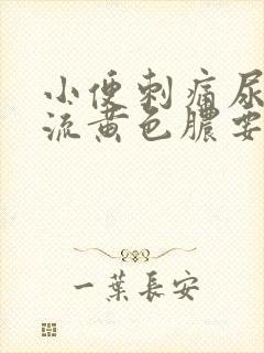 小便刺痛尿道口流黄色脓要吃什么药?