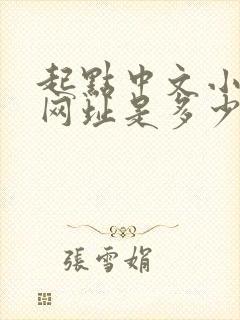 起点中文小说网网址是多少