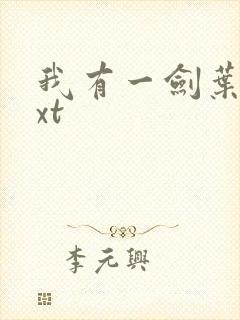 我有一剑叶观txt