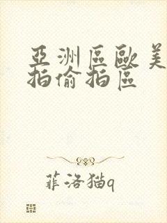 亚洲区欧美区自拍偷拍区