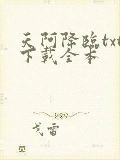 天阿降临txt下载全本