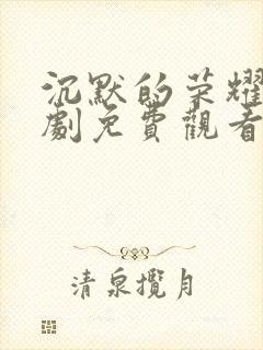 沉默的荣耀电视剧免费观看全集在线播放