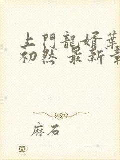 上门龙婿叶辰萧初然 最新章节