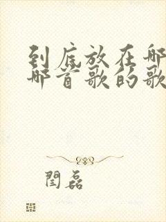 到底放在哪里是哪首歌的歌词