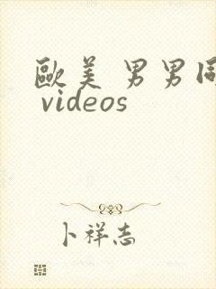 欧美 男男同性 videos