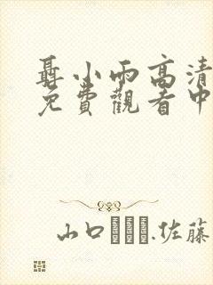 聂小雨高清全集免费观看中国