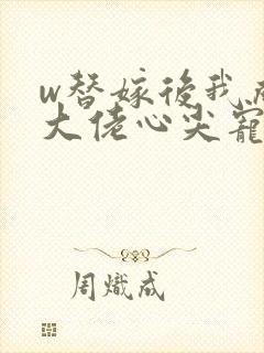 w替嫁后我成了大佬心尖宠》