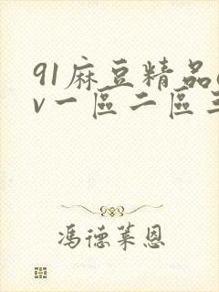 91麻豆精品av一区二区三区在线