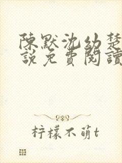 陈默沈幼楚的小说免费阅读