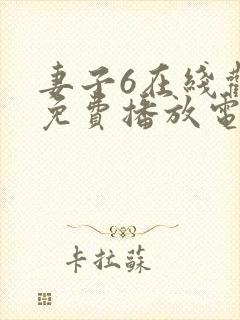 妻子6在线观看免费播放电视剧