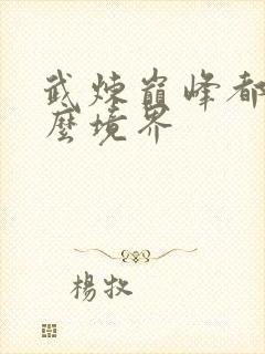 武炼巅峰都有什么境界